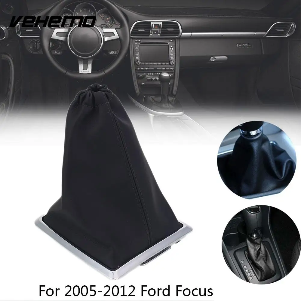Vehemo Gear Stick Boot Gear Stick Gaiter Gear Shifter Boot PU Leather