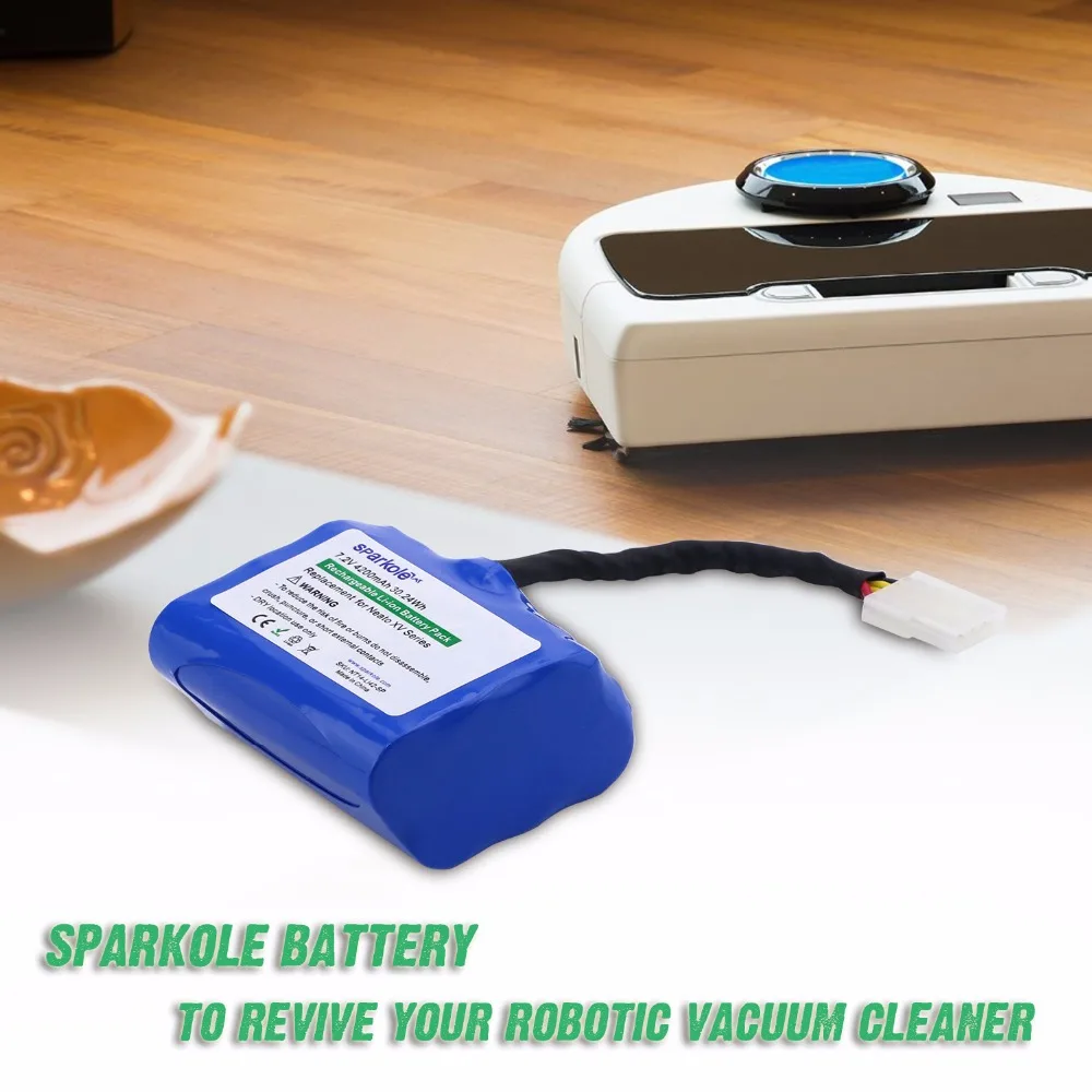 Sparkole 4200mah Lithium Battery For Neato Xv 11 Xv 12 Xv 14 Xv 15 Xv 25 Xv 21 Xv Signature Pro Robotic Vacuum Cleaner 2pack Ul Battery For Neato Neato Robotics Batteryrobot Vacuum Battery Aliexpress