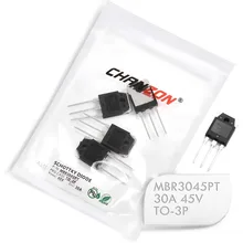 (5 pces) diodos retificadores da barreira de mbr3045pt schottky 30a 45 v TO-3P (TO-247AD) 30 amp 45 volts mbr3045 pt