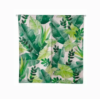 

Green plant leaf nature shading rural door window curtain home decoration bedroom living study room kitchen cafe coffee bar