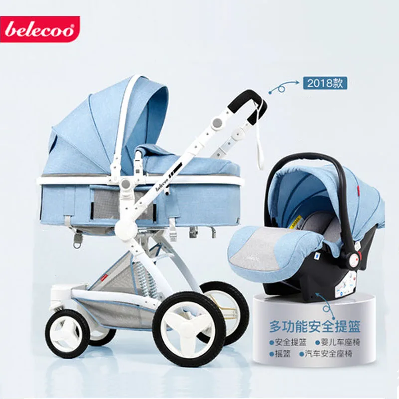 blue 3 in 1 travel system