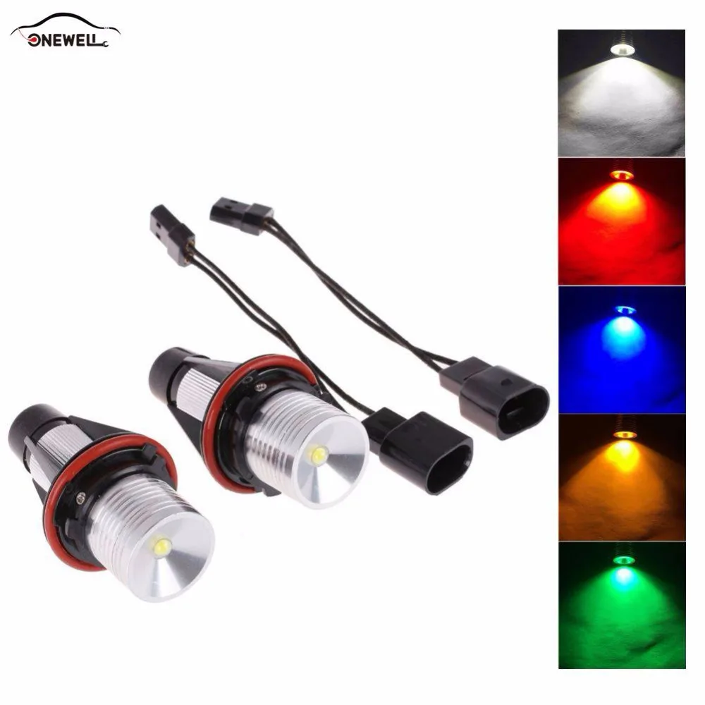 2 шт. 5WLED чип LED маркировка ангельские глазки для BMW E39 E53 E60 E61 E63 E64 | Автомобили и