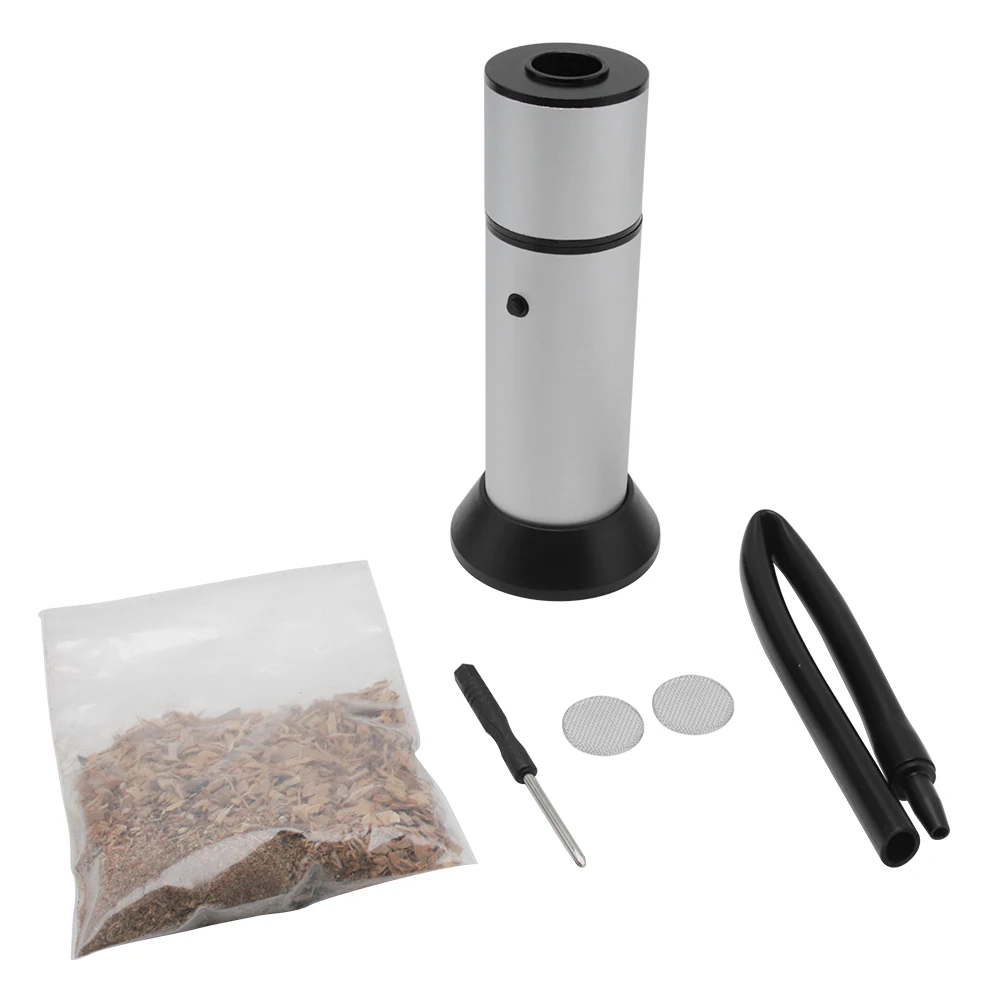 BORUiT Food Cold Smoke Generator Portable Molecular Cuisine Smoking Gun Meat Burn Smokehouse Cooking for BBQ Grill Smoker Wood