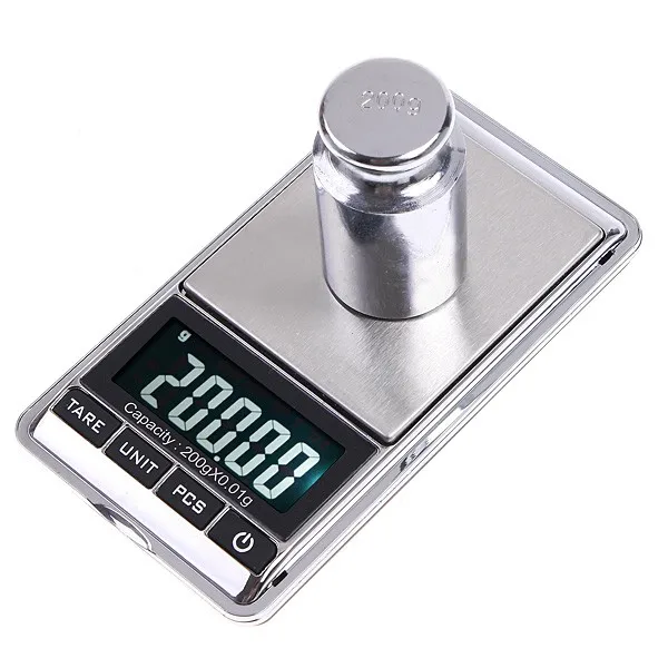 200g x 0.01g Mini Digital Scale Diamond Jewelry balance Weighing LCD