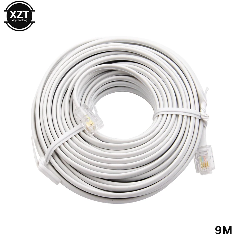 Câble d'extension Internet pour téléphone modulaire, RJ11, 6P4C vers RJ45,  8P4C, 3 m - AliExpress