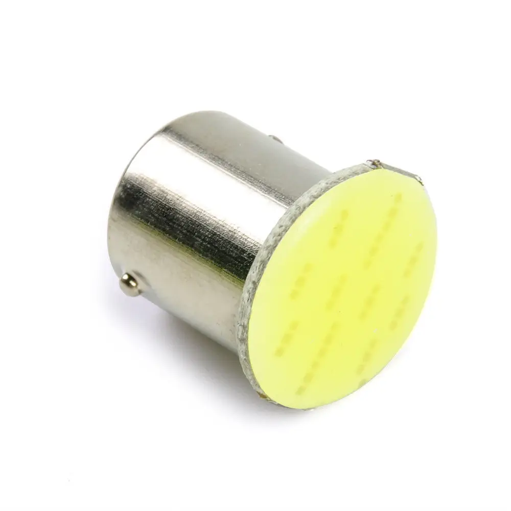 10pcs 12V 24V 1156 BA15S P21W 1157 Bay15d P21 5w 3156 3157 7440 7443 COB 12 SMD Led Light Lamp Car Turn Signal Brake Bulb White (6)