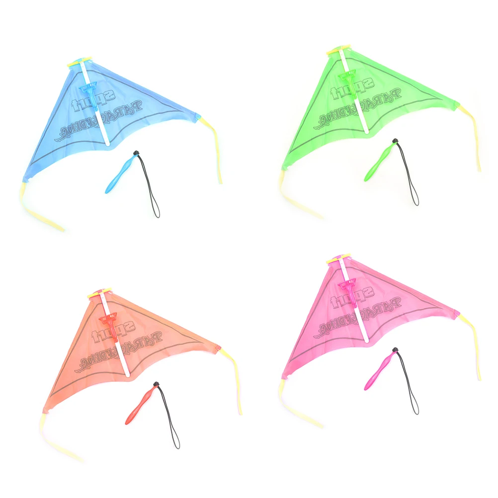 Children Outdoor Sport Playing Kite Aircraft Parachute Glider Toy Kids