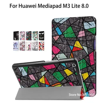 

Cover Case For Huawei Mediapad M3 Lite 8.0 CPN-L09 CPN-W09 CPN-AL00 8.0 inch Cover Funda Tablet PU Leather Folding Stand Shell