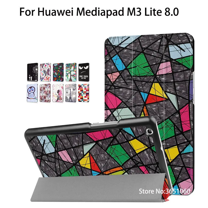 Чехол для Huawei Mediapad M3 Lite 8 0 дюйма складная подставка из искусственной кожи |
