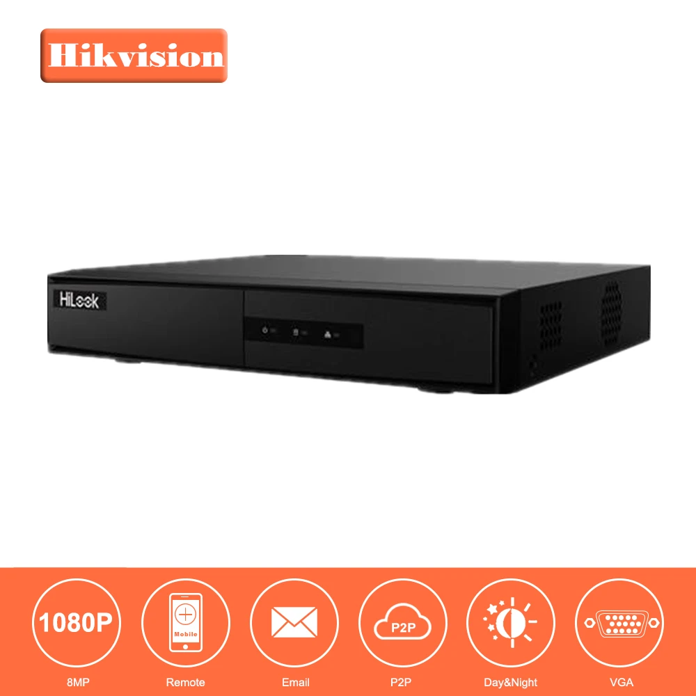 

HiLook 4CH CCTV System Onvif NVR-104MH-B/4P Hikvision 4 Channel Plug & Play POE NVR with 4K Resolution 1SATA VCA Detection