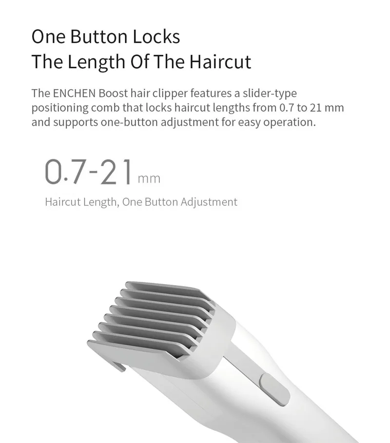 XIAOMI ENCHEN Boost машинка для стрижки волос USB перезаряжаемая двухскоростная керамическая машинка для стрижки волос триммер для волос детская машинка для стрижки волос