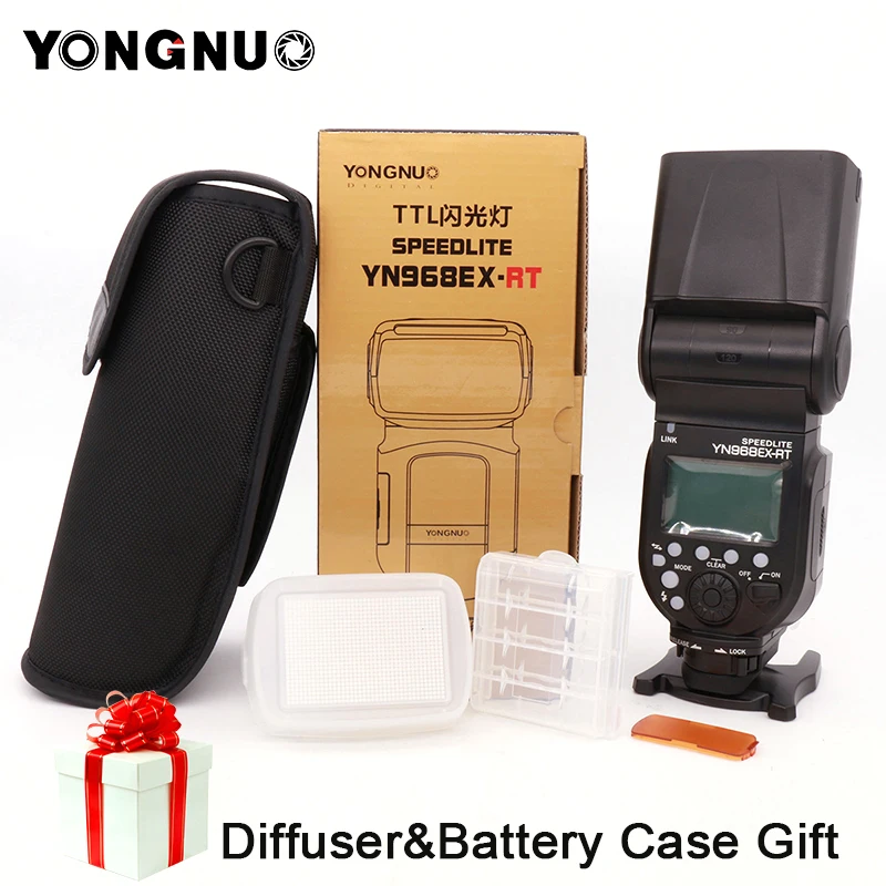 

YONGNUO YN968EX-RT Wireless TTL Flash Speedlite with LED Light,Compatible YN-E3-RT\YN600EX-RT for Canon 600EX-RT\ST-E3-RT Camera