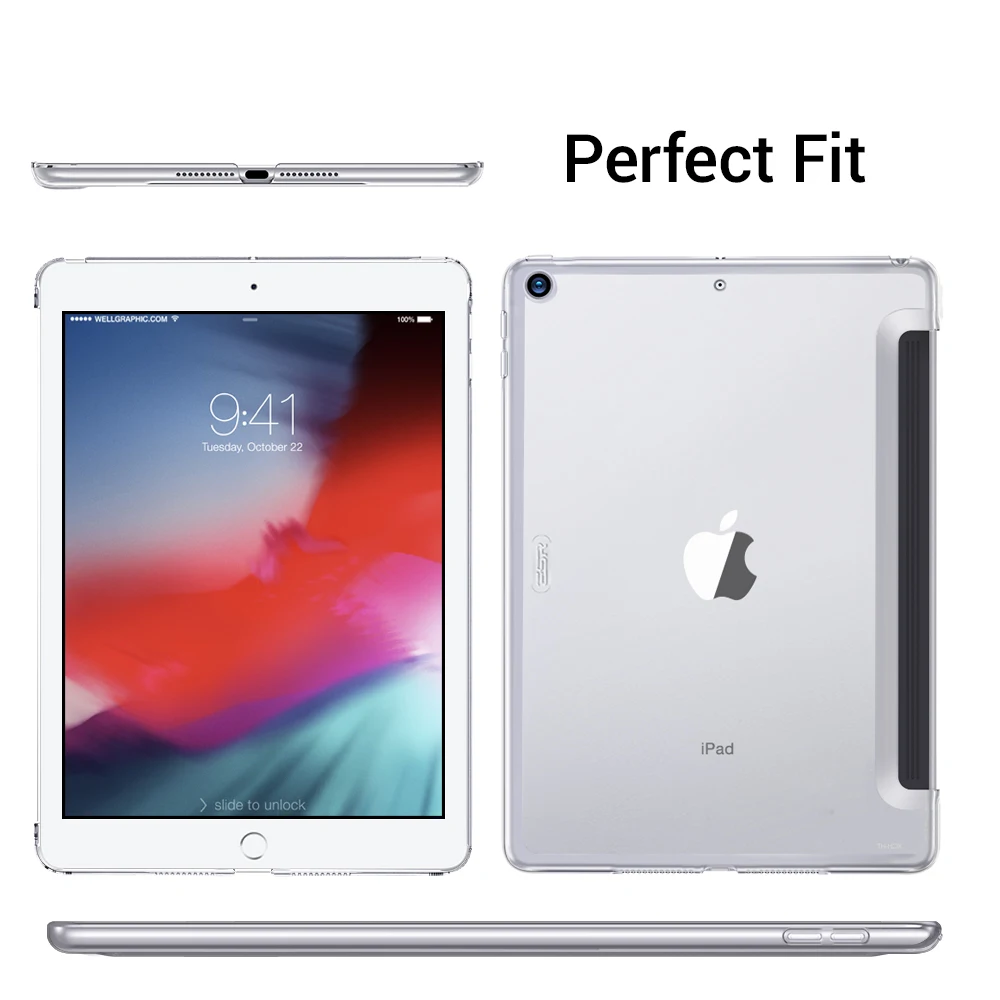 Чехол ESR для iPad Mini 5 7 Gen 7th 10,22019, прозрачный жесткий чехол с клавиатурой Smart Cover, тонкий прозрачный чехол для iPad mini5 7,9