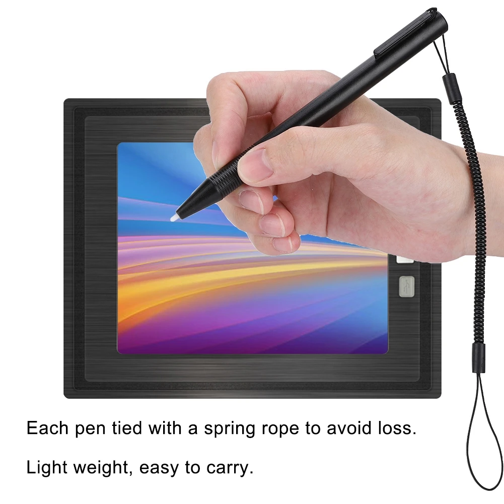Резистивный сенсорный экран анти-царапающий Стилус ручка с пружинной веревкой для pos PDA навигатор высокого качества