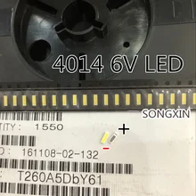 200 шт./партия для Сеульского 4014 SMD СВЕТОДИОДНЫЙ бисер холодный белый 1 Вт 6 в 150мА для ТВ/ЖК-подсветки светодиодный RELACE 4020 6 в EMC SBHGN2S0E