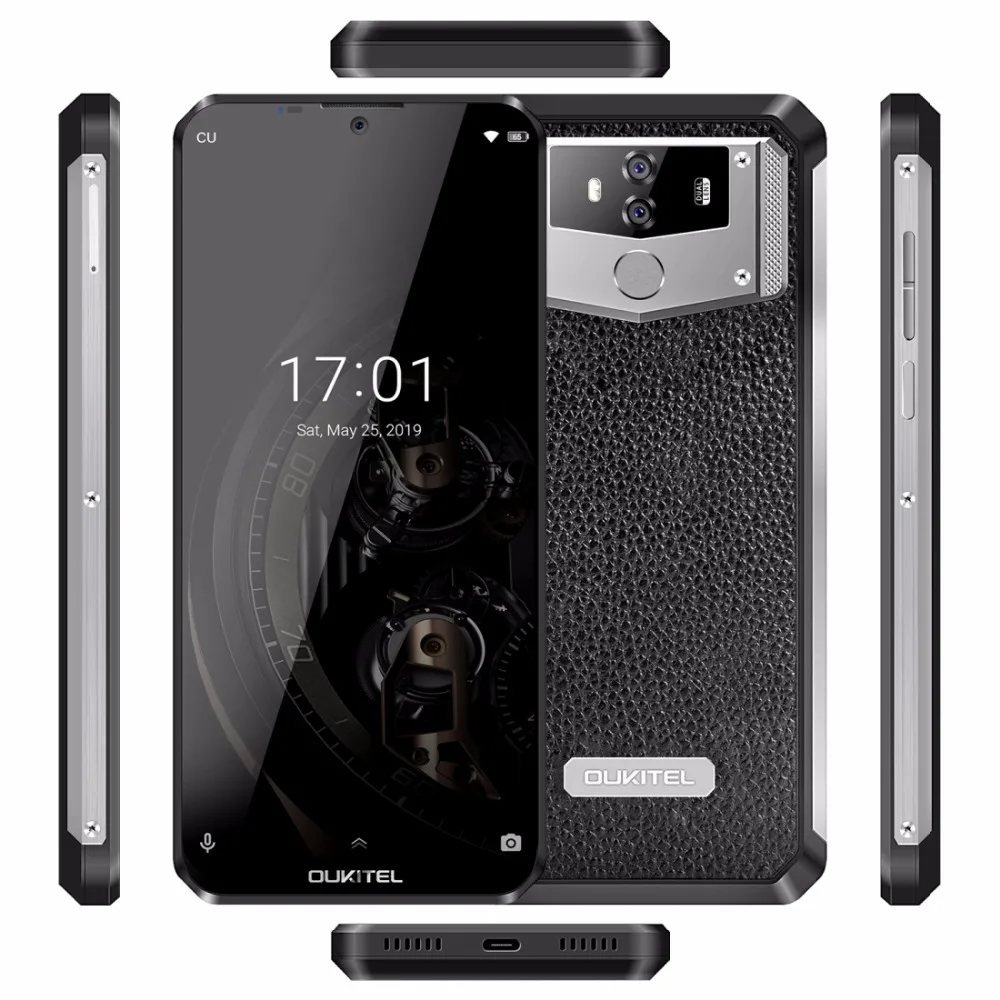 Смартфон OUKITEL K12 с Каплевидным покрытием 6," FHD+ 1080*2340 16 МП, 6 ГБ ОЗУ, 64 Гб ПЗУ, с функцией распознавания лица, 10000 мА/ч, 5 В/6А, быстрая зарядка, OTG, мобильный телефон