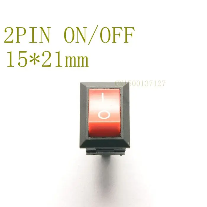 

10pcs 10*15mm SPST 2PIN ON/OFF Boat Rocker Switch 6A/250v Car Dash Dashboard Truck RV ATV Home best quality