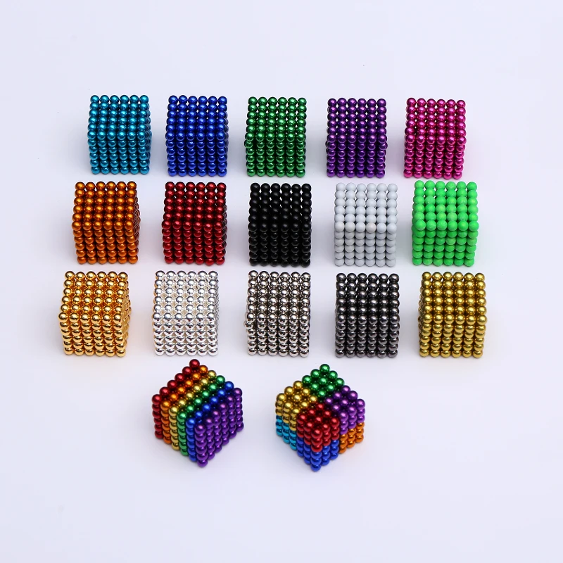 5 мм меташары 216 шт магнитные шарики магический куб нео куб игрушка с металлической коробкой