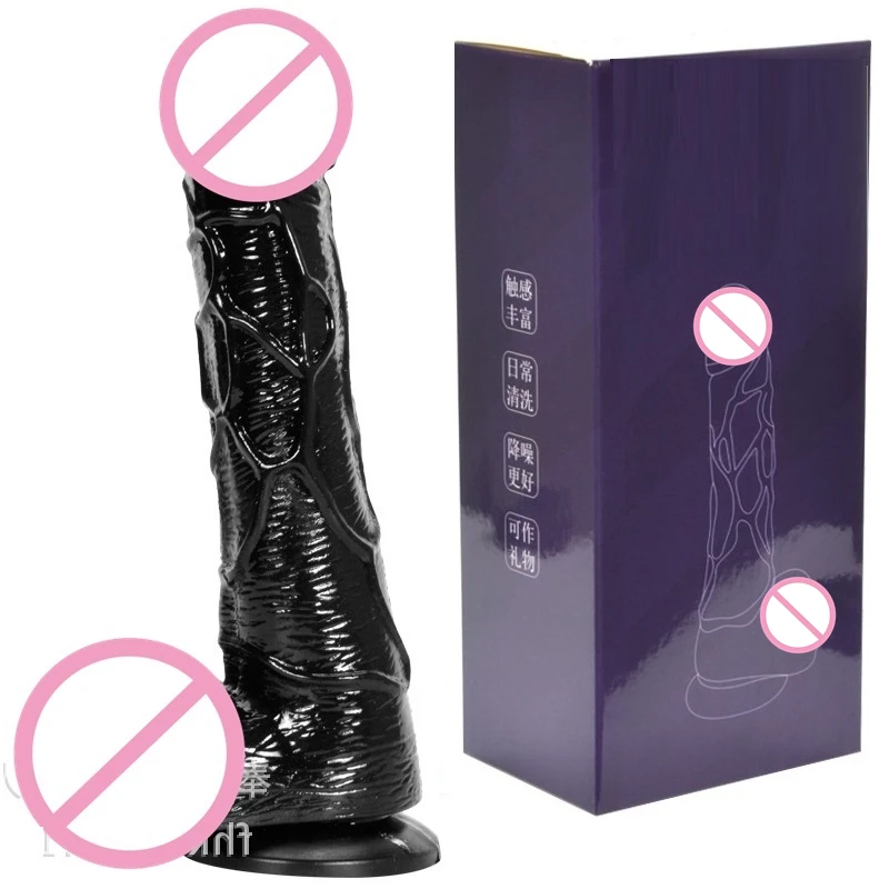 Realistic Dildo black Stimulate big cock masturbation g point stimulate dildos plug fake pennis cheap dildo for anal sex dick 09