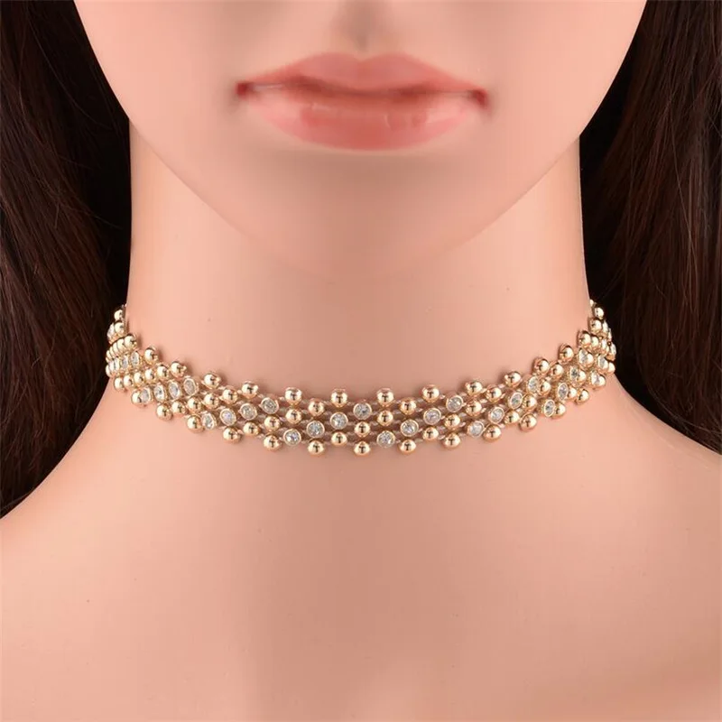wedding choker necklace gold