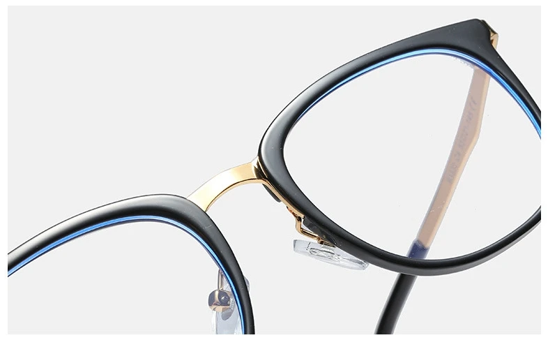 45937 TR90 Anti-blue Light Round Glasses Frames Men Women Optical Fashion Computer Glasses