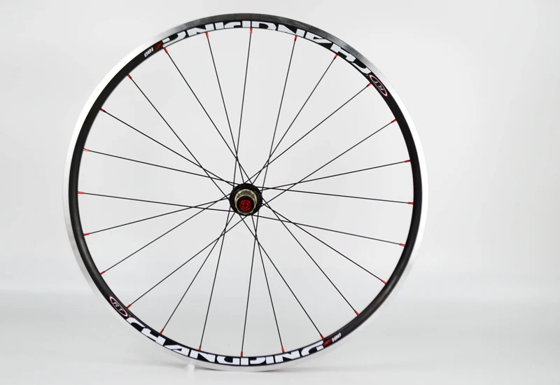 Discount RT 700C Road Bike Wheel Double Layer Aluminum Alloy Rim 100/130mm Bicycle Wheel 20/24 Hole 5 Pcs Bearing Bike Wheels Ultra Light 4