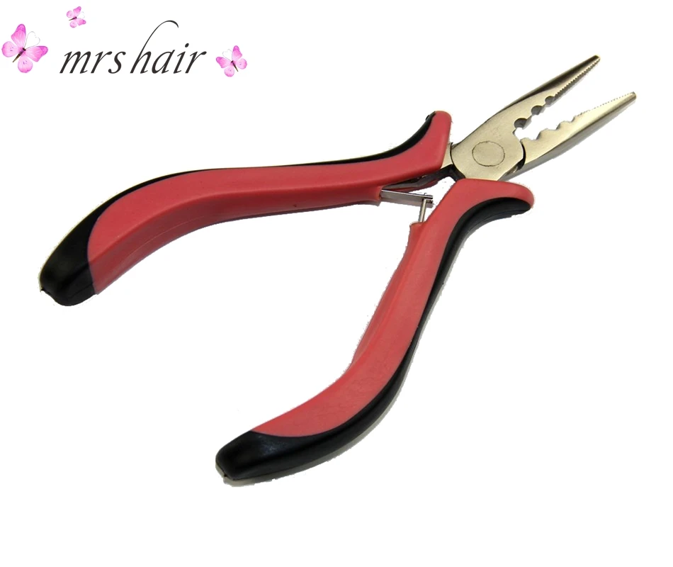 

Professional Kits /Silicone Micro Links Beads Hair Beads+Hook Needle+Loop Threader +Extensions Plier For I Tip Hair Extensions