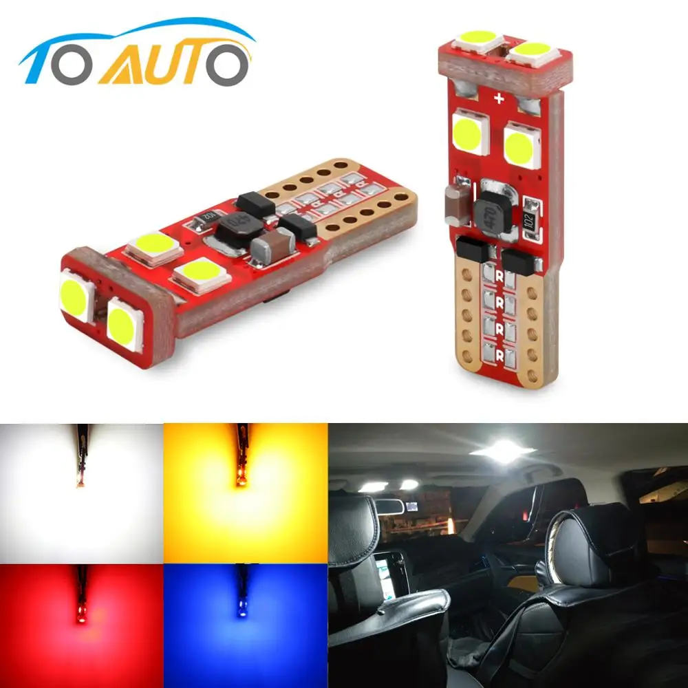 2 шт. T10 Led W5W светодиодные лампы 168 194 автомобильные интерьерные огни 3030
