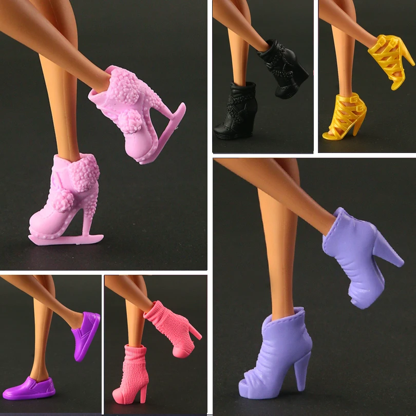 

2019 NEW Multi-styles Original High-heel Shoes For Barbie Dolls Fashionable Doll Accessories Free Shipping