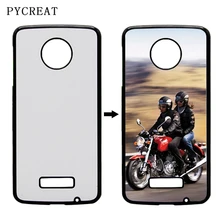 Для Motorola Moto Z Play Z Force E e2 E3 D1 M G G4 G5 сублимации случае 2D Пластик тепла передачи крышка с пустой Алюминий пластины