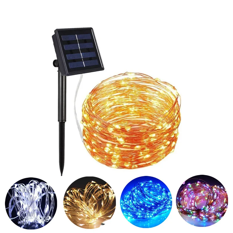 

100/200led Led Solar Light Fairy Strip lamp 10m 20m Outdoor Waterproof Holiday Wedding,Christmas,New Year,Decor Solar LED String