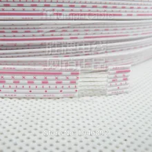 Гибкий многожильный 26 AWG UL 2468PVC 7/0. 16TS плоский ленточный провод с красно-белым цветом диаметром 1,3 мм электронный проводник провода