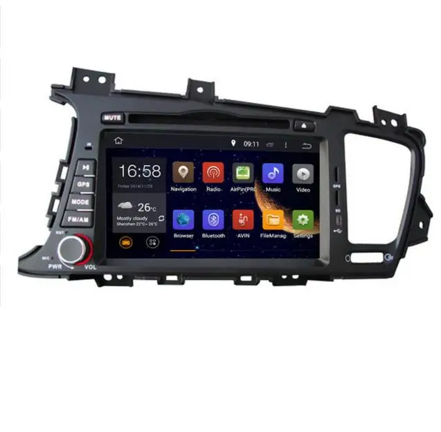 2DIN Android 1024*600 OCTA/Quad Core Fit KIA K5, ОПТИМА, Magentis 2011 2012 2013 Dvd-плеер Автомобиля Gps-навигация NAVI GPS Радио DVD