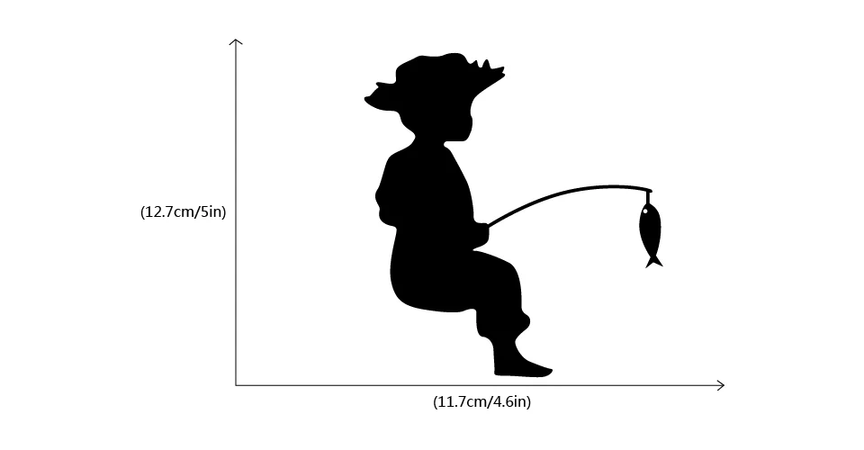 Boy Fishing Silhouette Switch Sticker Cartoon Animals Vinyl Wall Stickers Home Decor Boy Fishing Silhouette Switch Sticker Cartoon Animals Vinyl Wall Stickers Home Decor