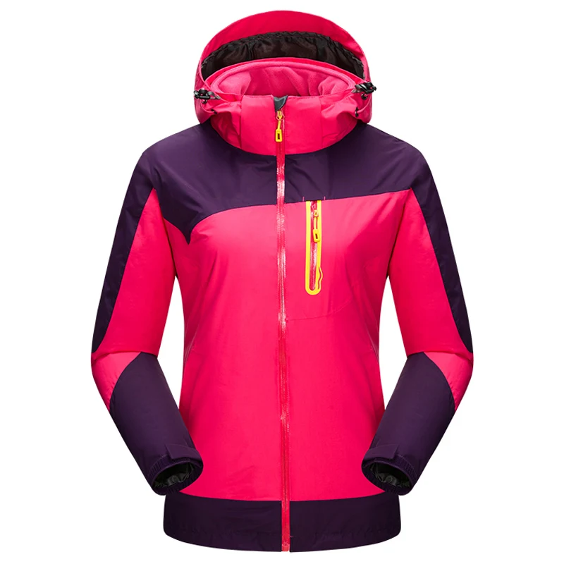 ZYNNEVA Походное пальто для кемпинга, походные ветрозащитные куртки для женщин 3 в 1, дышащая мягкая оболочка, водонепроницаемая теплая одежда GK1204