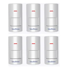 6 x Wolf-Guard беспроводной PIR датчик движения Детектор для системы домашней безопасности сигнализация 433 МГц HW-06A 6 шт./партия