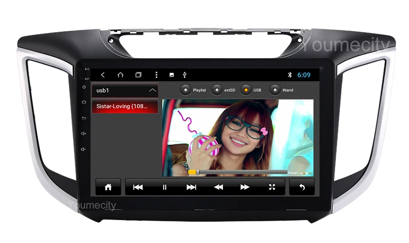 Cheap Youmecity Android 8.1 Car DVD For Hyundai IX25 Creta 2014-2018 year GPS Radio Video Multimedia Player Capacitive IPS Screen RDS 12