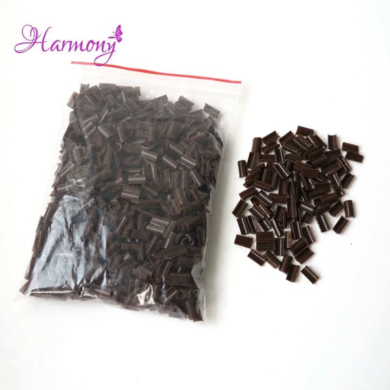 Free shipping 200pcs Nail Tip Keratin Glue Brown Color U Tip Hair keratin nail tip glue for Hot Fusion Pre Bonded Hair