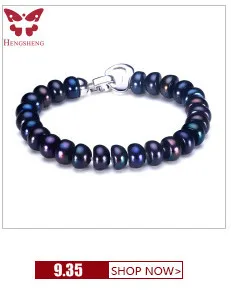 Pink Purple White Natural Freshwater Pearl Chain& Link Bracelets For Women Fashion Jewelry Heart Clasp