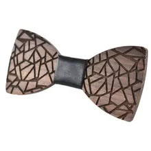 Модный дизайн мужской свадебный костюм вечерние рубашки ручной работы воротник деревянный лук галстук Gravatas corbatas новая Геометрическая деревянная бабочка