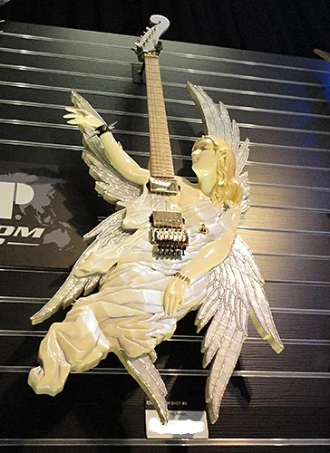 Esp Angel Guitar Hand Made Guitar Carved Body Electric Guitar Angel Design Body White Color Custom Electric Guitar Guitar Center Electric Guitar Guitar Figuresguitar Adapter Aliexpress