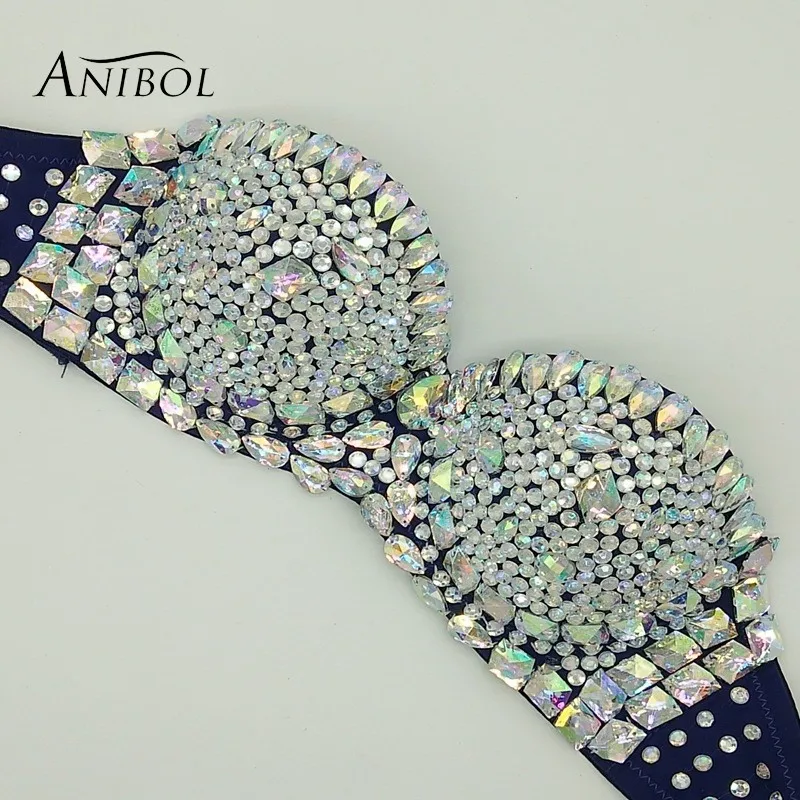 Luxury Rhinestone Bikini Bra Crystal Diamond Women Swimsuit Jacket 2019 Newest Jewelry Swimwear Underwear