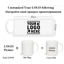 

JS Ceramic Mugs Creative Custom LOGO Made Ceramic Coffee Mug Funny Printing Mugs For Coffee Tea Milk Gifts 11OZ