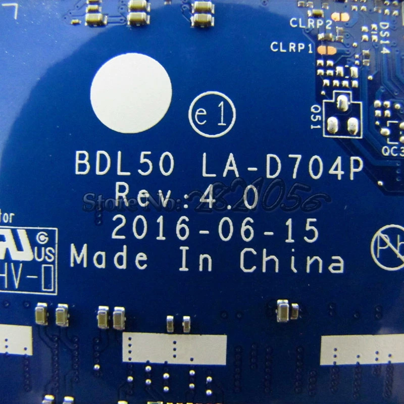 NOKOTION BDL50 LA-D704P 854945-601 854945-001 материнская плата для ноутбука hp 15-AY основная плата SR2EY i5-6200U