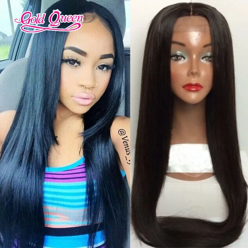 

4x4 Glueless Silk Top Full Lace Wigs straight Brazilian Virgin Hair Full Lace Human Hair Wigs Straight For Black Women