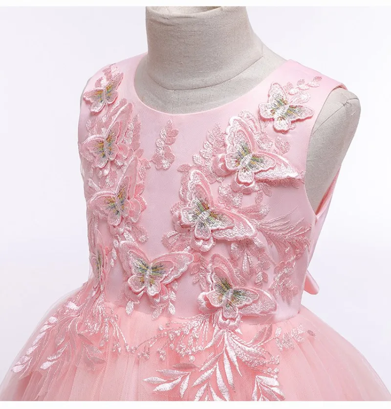 Нарядные Платья с цветочным узором для девочек; элегантные Детские платья для дня рождения; Одежда для девочек; торжественное детское платье принцессы; костюм для свадьбы