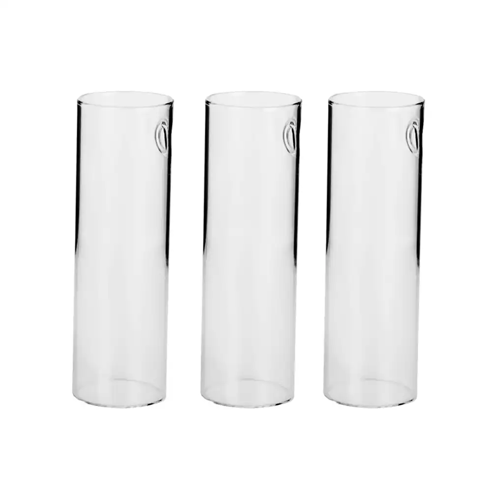 SUNTEK Cylinder Clear Glass Wall Hanging Vase Bottle for Plant Flower
