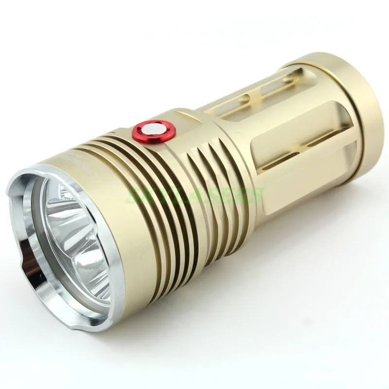 Uniquefire King 4* XM-L2 2 режима 5000-Lumen пустынный желтый светодиодный фонарик(4*18650