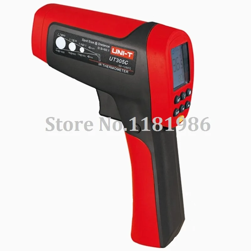 

UNI-T UT305C Handheld Non-Contact Digital Infrared Thermometer IR Laser Temperature Gun Industrial Thermometer UT-305C