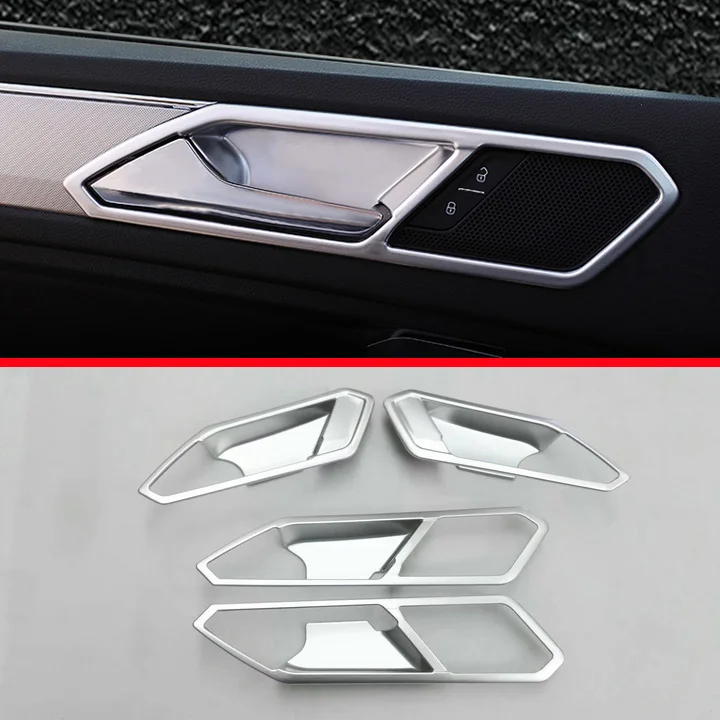 ABS Pearl Chrome Inside Interior Door Handle Cover Trim For Volkswagen